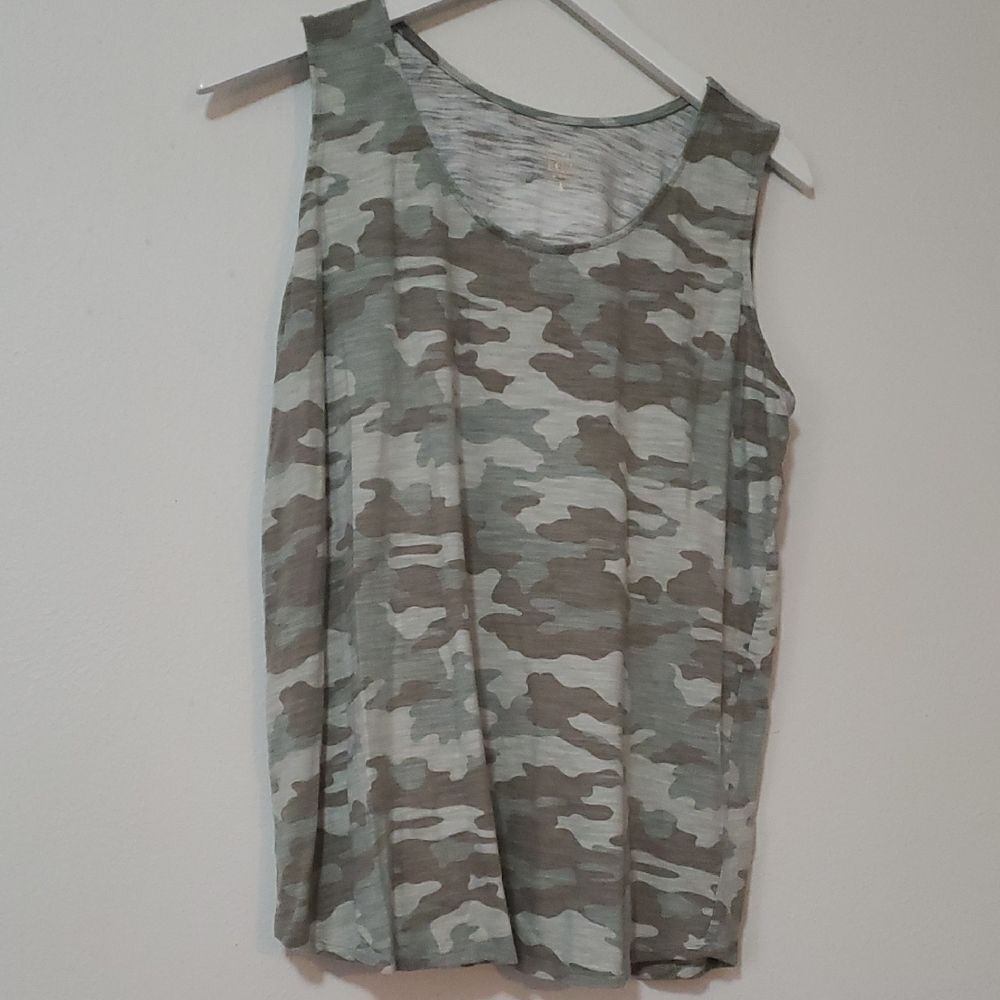 Belle by Kim Gravel PrintedโSlub And Tank Top L